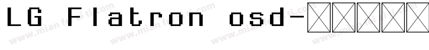 LG Flatron osd字体转换